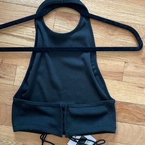 Adika tank top lace up back tags still on